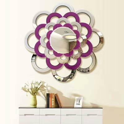 China Morden Glass Mirror Good Quality Fancy Art Decorative Wall Mirror for sale