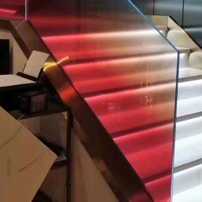 China Colorful hotel? gradient frosted glass with cheap price for sale