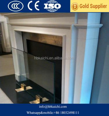 China Acid Etched Glass Heat Resistant Ceramic Glass For Fireplace for sale