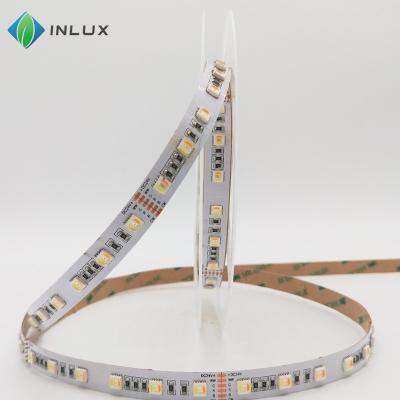 China LANDSCAPE DC24V 12V 5050 smd 5 in 1 60leds/m 12mm 5 colors in 1 led rgb colorful changing rgbww cct led strip for sale