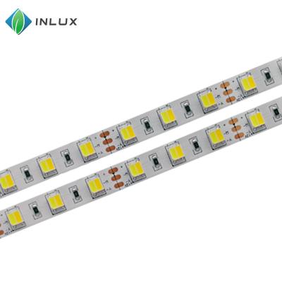 China DC12V SMD 5050 W+W 60leds/m CCT Color Temperature Adjustable Waterproof Rechargeable Heat Resistant Led Light IP20 Strip for sale