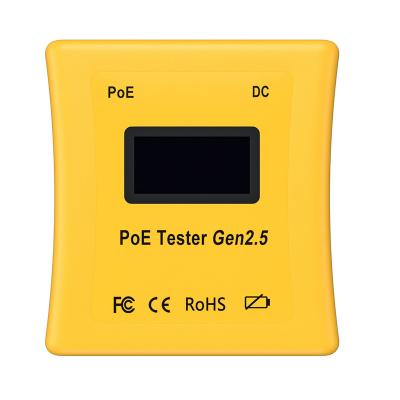 China NEW ! Built-in POE Tester GEN2.5 PoE Tester POE Detector Test The Necessary Real Power Display OLED UPOE 802.3af/at POE Tester GEN2.5 Tester for sale