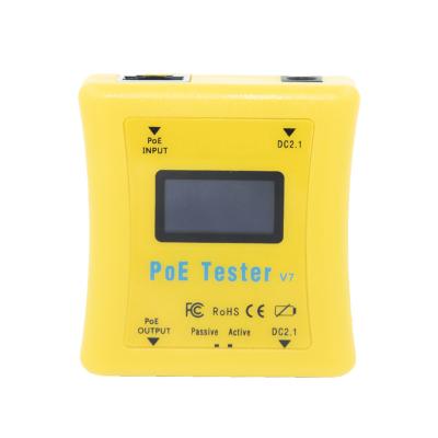 China Built-in ETHERNET POE Tester V7 Power Over Ethernet Voltage and Current Tester for sale