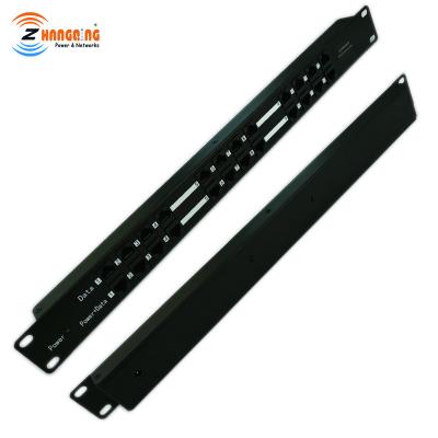 China Rackmountable POE Power Over Ethernet POE Patch Panel For IP Camera POE for sale