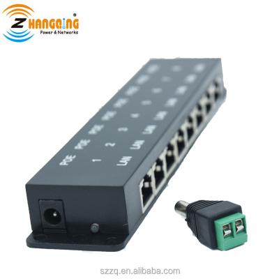 China Port Injector and 802.3af/at Universal PoE Data and Power Midspan 8 Passive PoE for MikroTik Accessories for sale