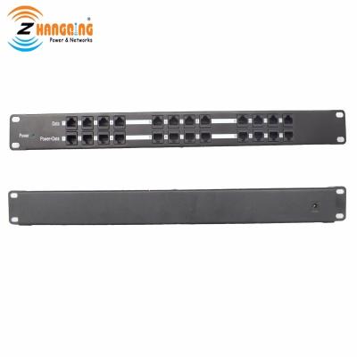 China Other Port 12 PoE Injector Midspan PoE Patch Panel For CCTV Camera for sale