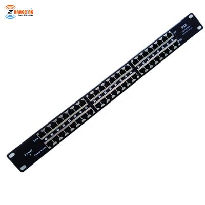 China Port Passive POE Multiport Rack Mount 24 POE Injector For 24 Non- Port PoE Switches for sale