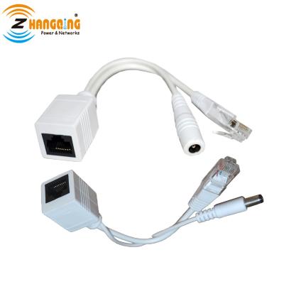 China Power & 12V 48V Data Input Passive PoE Injector Wiring Kit 10/100Mbps PoE Injector+ PoE Splitter For IP Camera IP Phone for sale