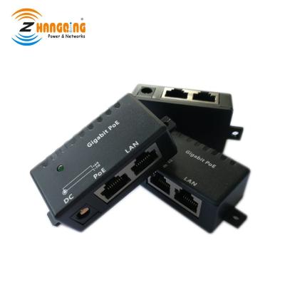 China CCTV IP camera/VOIP Phone PoE for IP Camera POE Injector Splitter 1 Port Power Over Ethernet Gigabit Injector for Webcams Upgrade and CCTV IP Network for sale