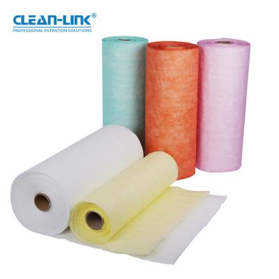 China Air Purifying Customizable Medium Efficiency F6 F7 Synthetic Fiber Bag Filter Media Roll Bag Air Filters for sale