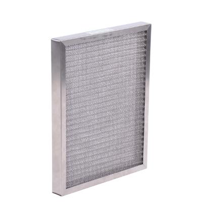 China High Quality Pre-Filter Jet-wax Part Metal Mesh Air Conditioner Plank Metal Mesh Washable Aluminum Air Filter for sale