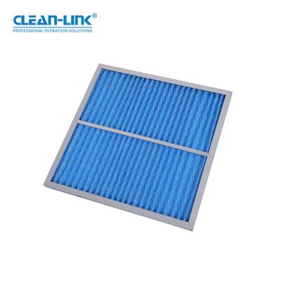 China Wholesale price clean room synthetic fiber metal retractable mesh pleated filter G3 G4 filtro panel pleat air filter cassette filter for sale