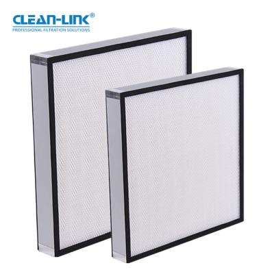 China Customizable Small Resistance HEPA Filter Cover H14 HEPA Filter For AHU System No Pleat HEPA Filter for sale