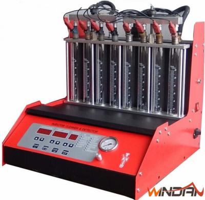 China Full Function 8 Cylinder Fuel Injector Cleaner Analyzer wth 6L Liquid Tank Volume for sale