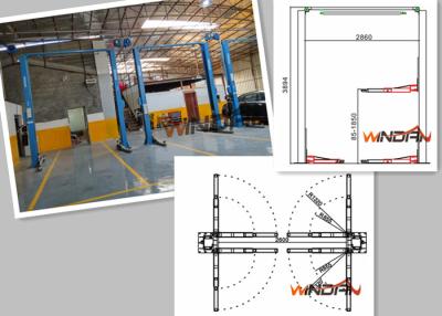 China 5000kg Scissor der hydraulische Selbsthydraulische Posten der hebemaschinen-2 Auto-Aufzug mit CER zu verkaufen