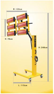 China Powder Coating Infrared Curing Lamp For Baking Car 380V 50Hz / 60Hz WD-6AT for sale