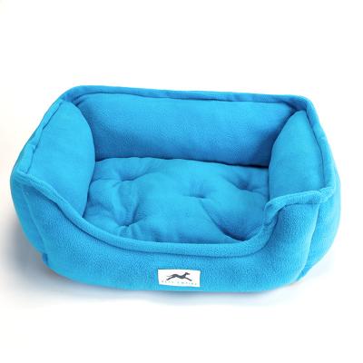 China Soft Color Fleece Color Soft Bed And Hot Extra Durable Warm Solid Cat Dog Bed Heated Pet Bed for sale