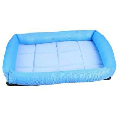 China Cat Dog Bed Anti Slip Pet Bed Summer Sale Comfortable Breathable Cooling Mat Warm Viable Pet Bed for sale