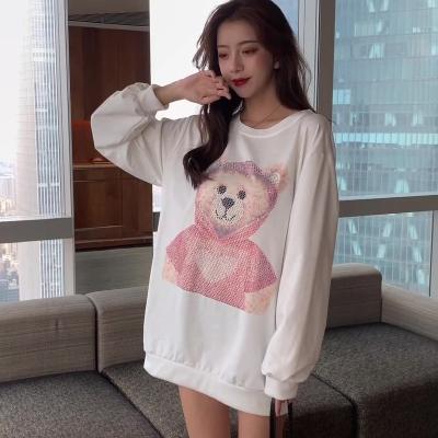 China 2022 Spring Printed Girls Rhinestone Hoodies Breathable White Teen Clothes For Sexy Country Girl Girl Clothing for sale