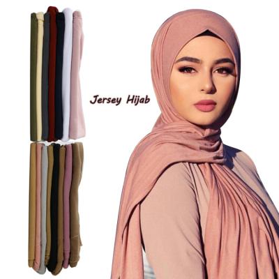 China Wholesale High Quality Stretchy Hijab Single Head Scarves Cotton Tank Top Hijab for Muslim Women Muslim Women for sale