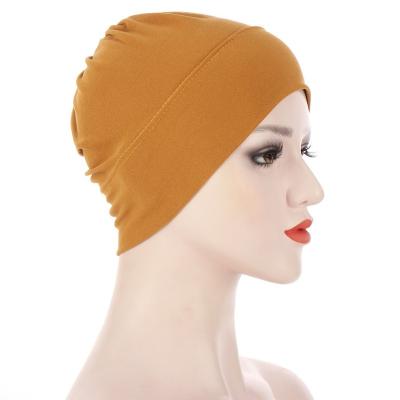 China New Milk Cloth Hemp Hat Indian Crystal Hat Classic Elastic Silk Muslim Bottom Hat Scarf for sale