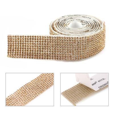 China Fancy Flat Back Stone Crystal Decoration Jewelry Clothing Environmental Friendly Wholesale Gold Rhinestone 2.4cm for sale