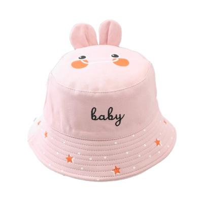 China Casual Summer Baby Hat Boy Girl Cotton UV Protection Sun Cap Children Beach Kids Bucket Hat Cute Cartoon Caps for sale