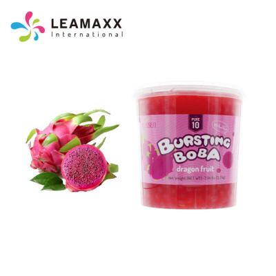 China Dragon Fruit Popping Pearl Balls Bubble Tea 2020 New Product for sale