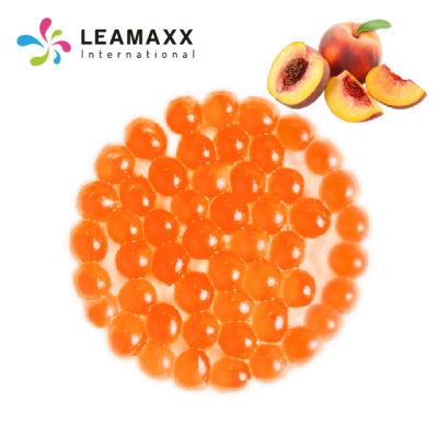 China Hot Selling Bubble Tea Wholesale Taiwan Leamaxx Peach Jumping Boba Juice Ball for sale