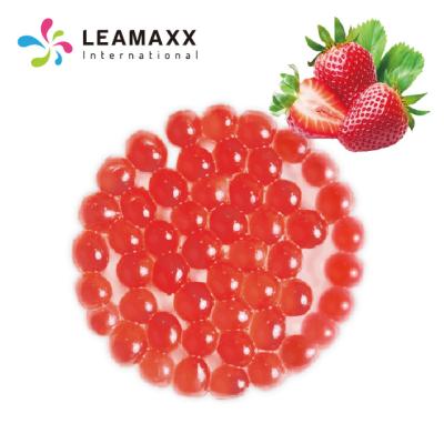 China Hot-selling Bubble Tea Boba Milk Tea Strawberry Popping Boba for Taiwan Bubble Tea Wholesale Supplier for sale