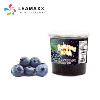 China Hot Selling Bubble Tea Wholesale Taiwan Leamaxx Blueberry Jumping Boba Juice Ball for sale