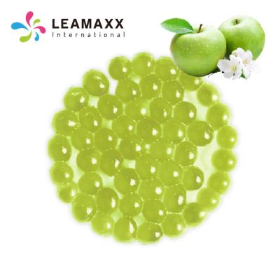 China Wholesale Bubble Tea Taiwan No.1 Green Apple Tea Jumping Boba Juice Ball Milk Tea Supplier for sale