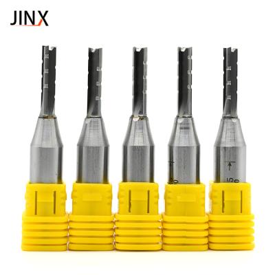 China Milling Machining Three Edged CNC Slot Mortising Bit Three Flute Slot Trim Bit T.C.T Straight Router Bit For Cutter Wood for sale