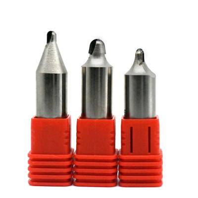 China Long Service Time PCD Round Bottom Router Bit For Woodworking Engraving Router Bit End Mill Trimming Wood Cutter for sale