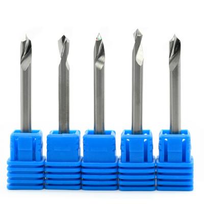 China Aluminum Carbide Shank 4mm Chamfer Machining Tools 6mm Point Angle 90 Degree Drill Bits CNC Tool for sale