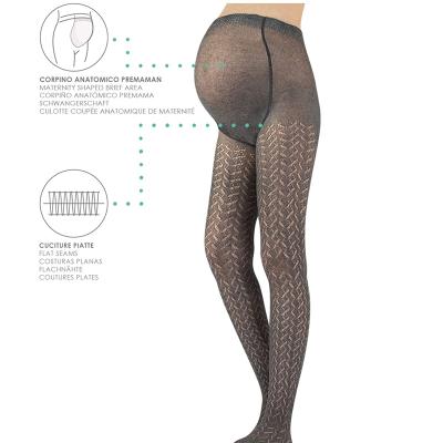 China Opaque Maternity Pregnancy Cotton Pantyhose Comfy Jacquard Pantyhose For Pregnant Woman for sale