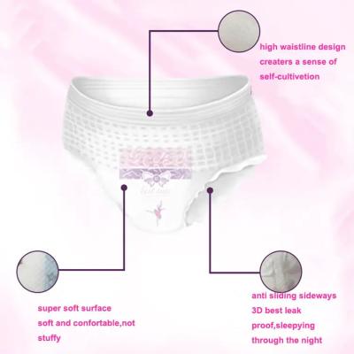 China Breathable Ladies Sanitary Napkins Adhesive Yes Menstrual Pants for sale