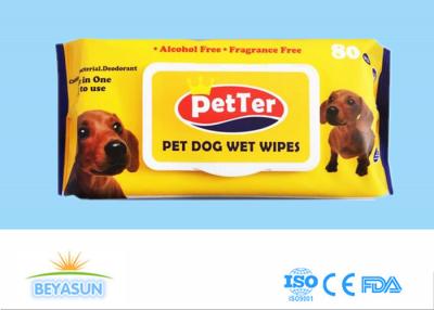 Chine L'animal familier antibactérien jetable a mouillé des chiffons pour des chiens/animaux de chat, écologiques à vendre