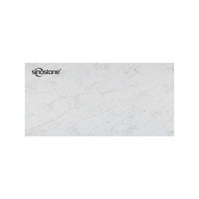 China Modern High Quality Artificial Marble Factory Calacatta Quartz Slab Countertops Cheap Stone Sheet With Gray Veins for sale