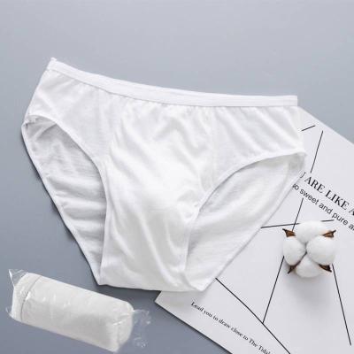 China Men Antibacterial Underwear For Spa Cotton Briefs Disposable Soft One Time Use for sale