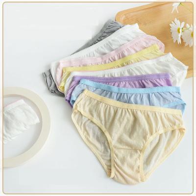 China Antibacterial Women's Disposable Underwear Briefs Sterilized Panties Lingerie OEM Multicolor for sale