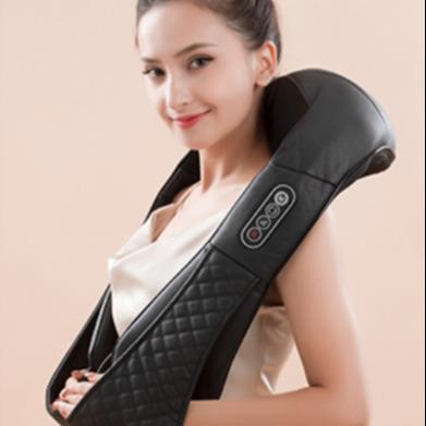 China Electric Body Body Heated Back Pain Shiatsu Neck and Shoulder Massager Massager Kneading Vibrating Tapping Thermal Belt for sale