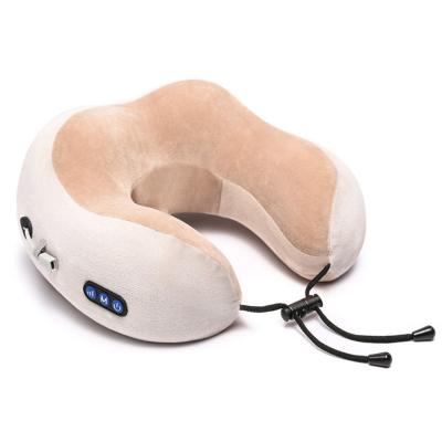 China Electric Heated Therapy OEM Portable Travel Neck Massage Product U Shape Pillow for sale