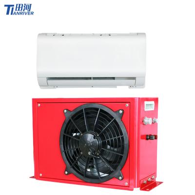 China 12 Volt 24 Volt Rooftop Car Vehicle Truck Wall Mounted Air Conditioner 470*280*400mm for sale