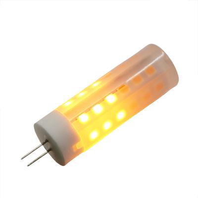 China Low voltage silicone fire effect 12 volt flicker flame bulbs g4 led flame flicker bulb 12v for sale