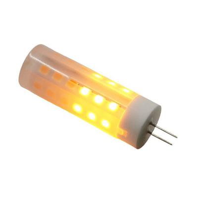 China silicone mini dc12v ac12v 12 volt bulb flame flashing g4 12v flashing led flame for sale