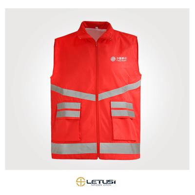 China Custom High Visibility High Visibility Safety T-shirt Construction Work Reflective Shirts Hi Viz With Pocket T Shirts With Long Sleeves For Men for sale