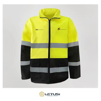 China Single Person Waterproof Clothing PVC Wholesale High Visibility Safety Raincoat Adult Reflective Jacket for sale