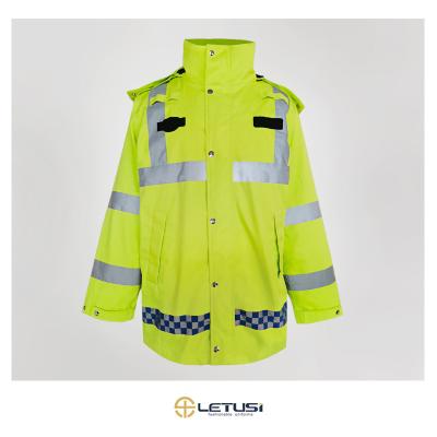 China Yellow Piping Colors Windproof Waterproof With Pocket 3d Outdoor Waterproof Jacket for sale