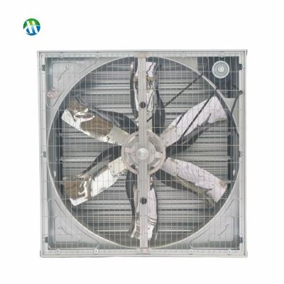 China Grows Wall Mounted Air Cooling Fan Poultry Farm Greenhouse Greenhouse Ventilation Industrial Exhaust Fan With Shutter for sale